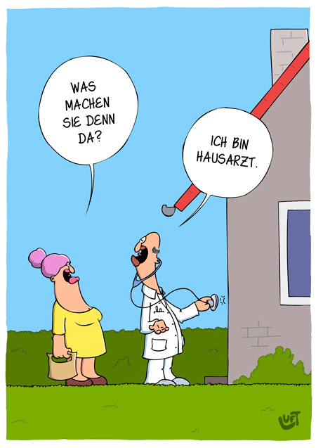 Thomas Luft, Cartoon, Lustig, Hausarzt